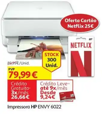 Auchan Impresora Hp Envy 6022 promoção