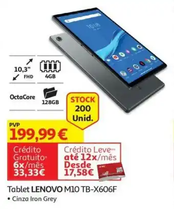 Auchan Tablet Lenovo M10 TB-X606F promoção