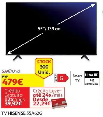 Auchan Hisense TV 55A62G promoção