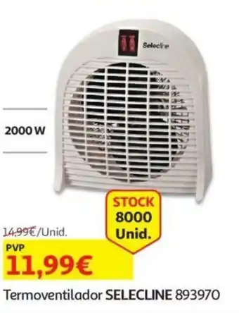 Auchan Termoventilador Selecline 893970 promoção