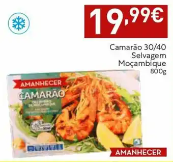 Amanhecer Camarão 30/40 Selvagem Moçambique 800g promoção