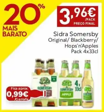 Amanhecer Sidra Somersby 4x33cl promoção