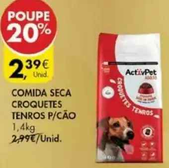Pingo Doce Comeda Seca Croquetes Tenros P/Cão 1,4kg promoção