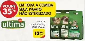 Pingo Doce Comida Seca P/Gato Não Esterilizado 3kg promoção