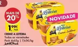 Pingo Doce As - creme a leiteira promoção