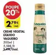 Pingo Doce Vaqueiro - creme vegetal liquido promoção