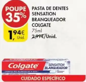 Pingo Doce Pasta de Dentes Sensation Branqueador Colgate 75ml promoção