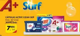 Pingo Doce Surf Cápsulas Active Clean Skip 42 Unid promoção