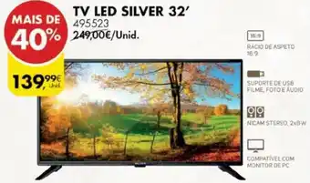 Pingo Doce TV LED SILVER 32' promoção