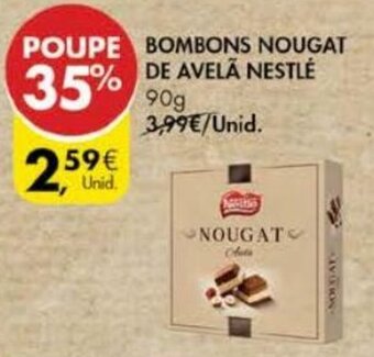 Pingo Doce Bombons Nougat de Avelã Nestlé 90g promoção