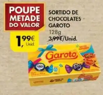Pingo Doce Sortido de Chocolates Garoto 128g promoção