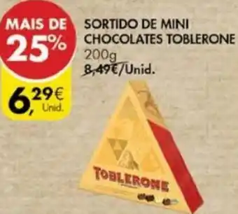 Pingo Doce Sortido de Mini Chocolate Toblerone 200g promoção