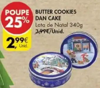 Pingo Doce Butter Cookies Dan Cake 340g promoção