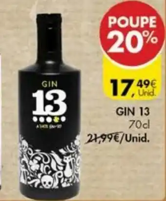 Pingo Doce Gin 13 70cl promoção