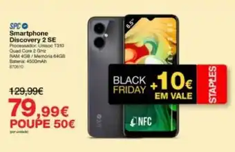 Staples SPC Smartphone Discovery 2 SE promoção