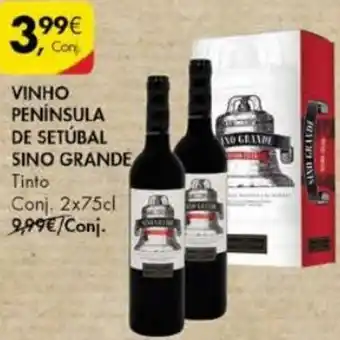 Pingo Doce Vinho Península de Setúbal Sino Grande 2 x 75cl promoção