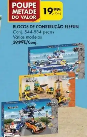 Pingo Doce Blocos de Contrução Elefun promoção