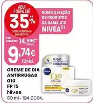 Intermarché Nivea - creme de dia antirrugas q10 fp 15 promoção