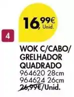 Pingo Doce Wok c/cabo/ grelhador quadrado promoção