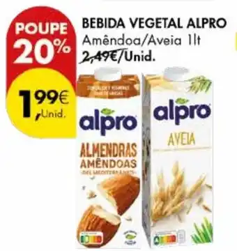 Pingo Doce Bebida vegetal alpro promoção