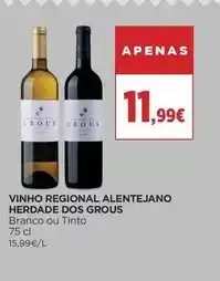 Supercor Vinho regional alentejano promoção