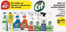 Pingo Doce Cif - spray desinfetante antibacteriano promoção