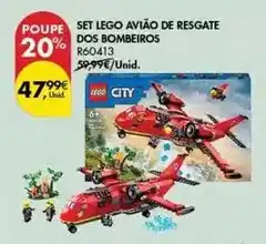 Pingo Doce Lego - set avião de resgate dos bombeiros promoção