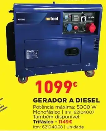 Bricomarché Gerador a Diesel 5000W promoção