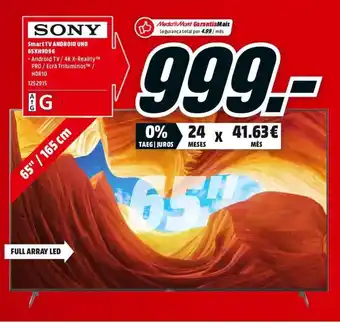 MediaMarkt Sony Smart TV promoção