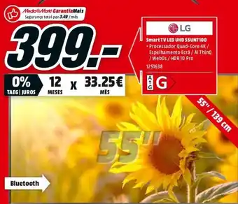 MediaMarkt LG Smart TV LED UHD 55UN7100 promoção