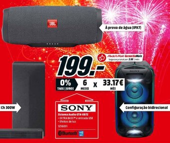 MediaMarkt Sony Sistema Audio GTK-XB72 promoção