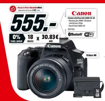 MediaMarkt Canon Câmara Reflex EOS 250D 18-55 promoção