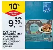 Continente Continente - postas de bacalhau msc promoção