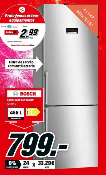 MediaMarkt BOSCH Combinado KGN49XIDP promoção