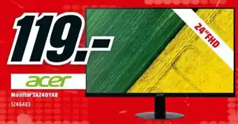 MediaMarkt Acer Monitor SA240YAB promoção