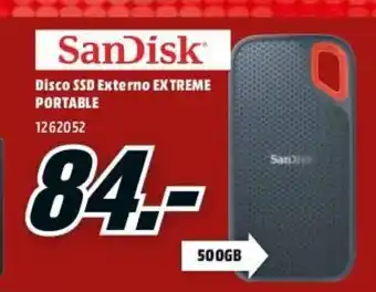 SacanDisk Disco SSD Externo Extreme Portable 500GB