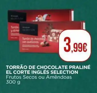 El Corte Inglés Chocolate com amêndoas el corte inglés promoção