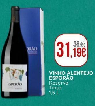 El Corte Inglés Vinho reserva esporão promoção