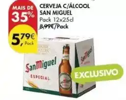 Pingo Doce San miguel - cerveja c/alcool promoção