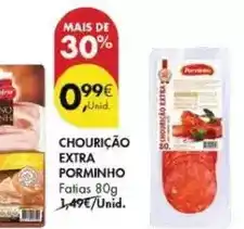 Pingo Doce Porminho - chouricao extra promoção