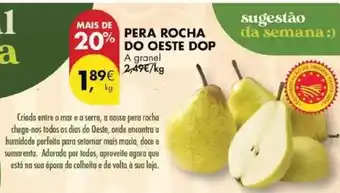 Pingo Doce Pera rocha do oeste dop promoção