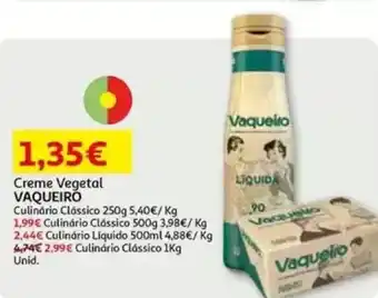 Auchan Creme Vegetal VAQUEIRO promoção