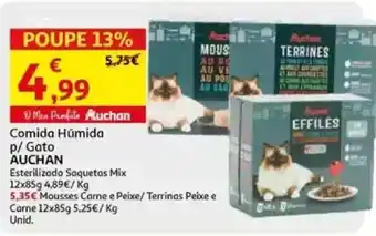 Auchan Comida Húmida p/ Gato AUCHAN promoção