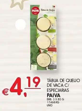 Meu Super Tábua de queijo de vaca c/ especiarias paiva promoção