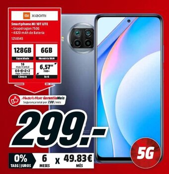 MediaMarkt XIAOMI Smartphone MI 10T Lite promoção