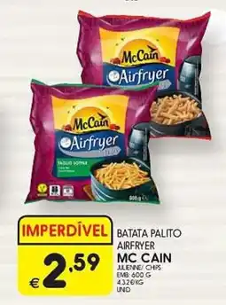 Meu Super Batata palito airfryer mccai julenne/chps promoção