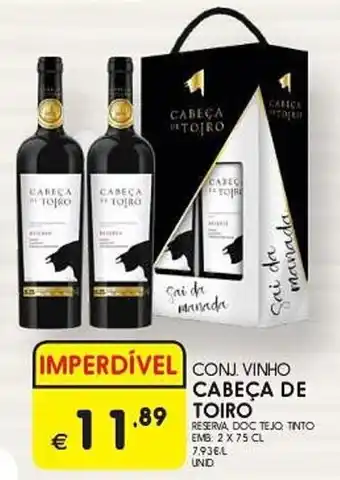 Meu Super Conj. vinho cabeça de toiro promoção