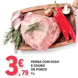 E.Leclerc com - perna com osso e couro de porco promoção