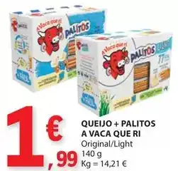 E.Leclerc A+ - queijo + palitos a vaca que ri promoção