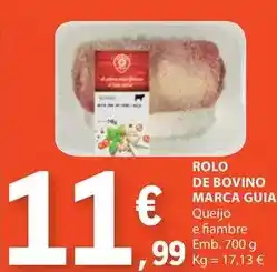 E.Leclerc Marca guia - rolo de bovino promoção